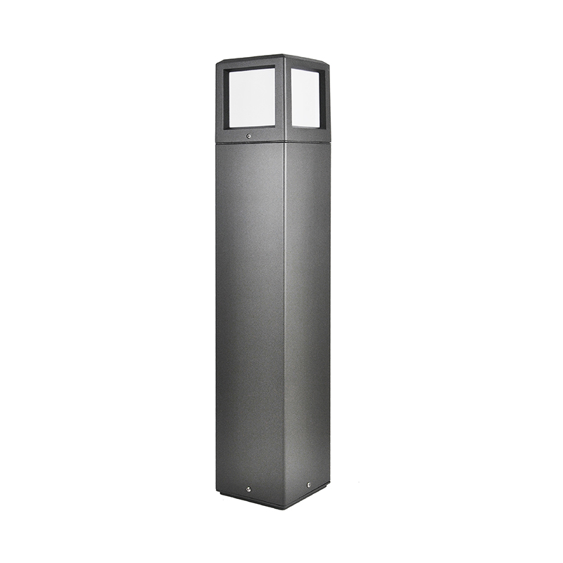 YMLED-6208 Luces de jardín de bolardo LED de aluminio modelo cuadrado