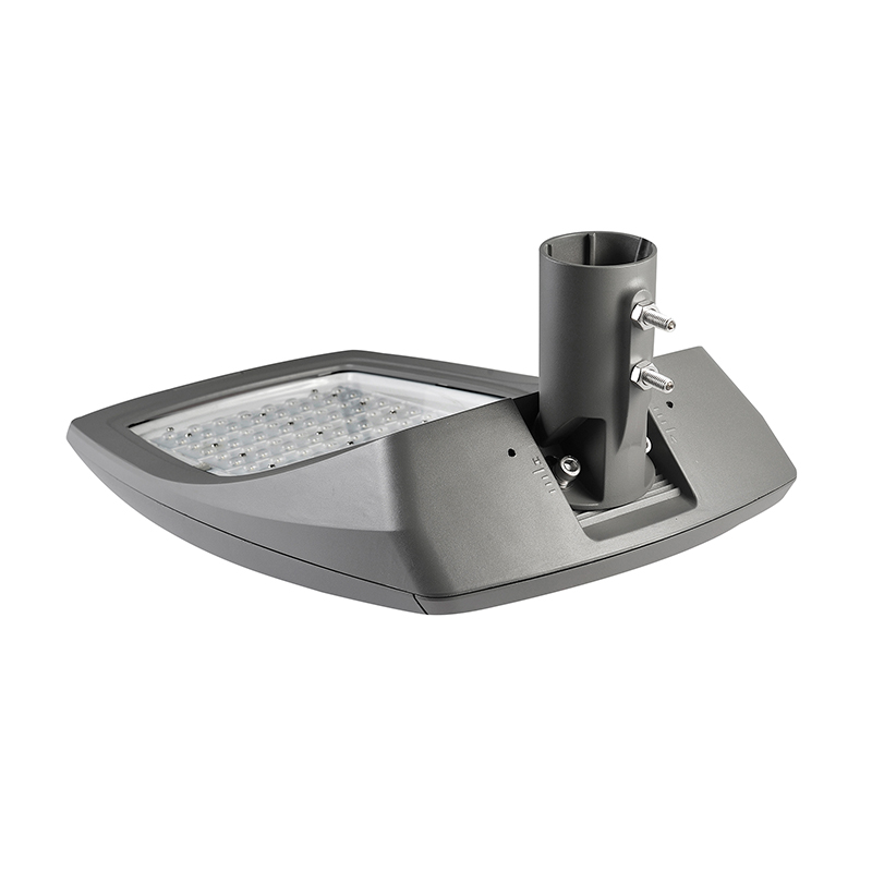 Aluminio fundido a presión de alto brillo YMLED-6408L con luces de calle LED con cubierta de vidrio templado
