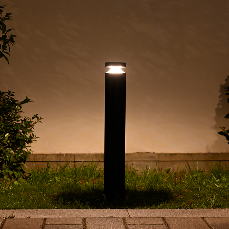 Bolardo de jardín exterior YMLED-6237 para iluminación de caminos paisajísticos