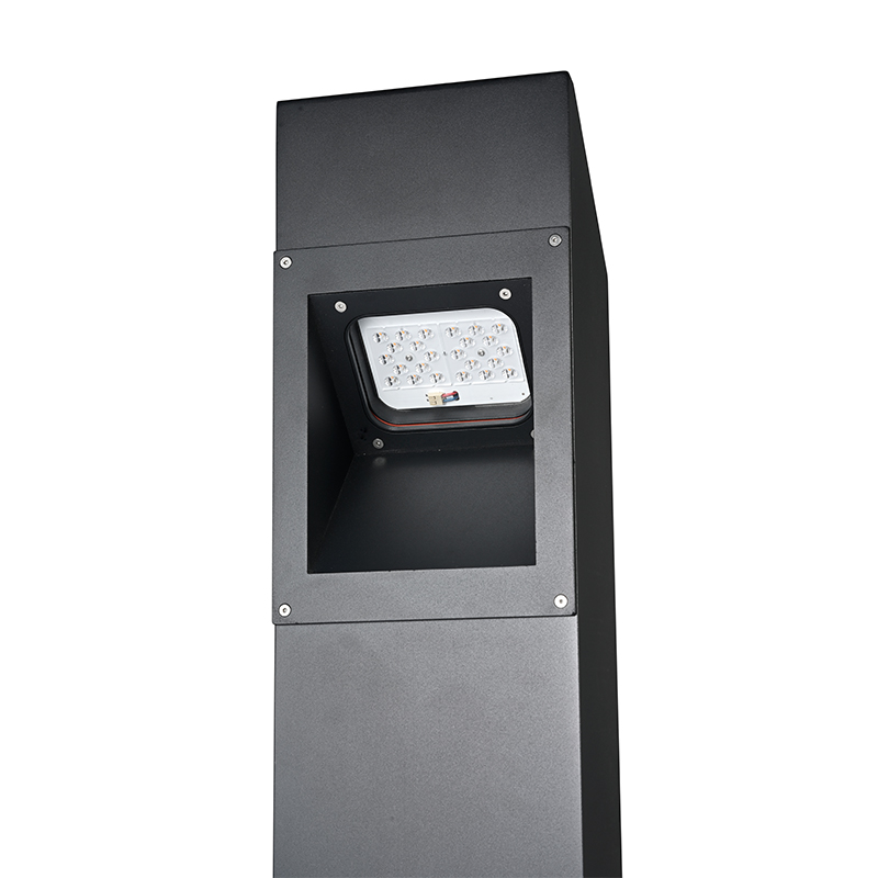 YMLED-6246 Nueva iluminación rectangular para césped con bolardo LED para exteriores